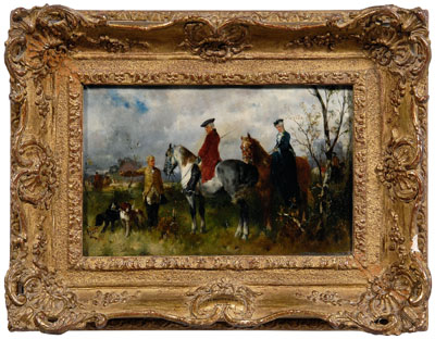 Appraisal: Hans Buttner painting Gerhard Hans Buttner German - autumn hunt