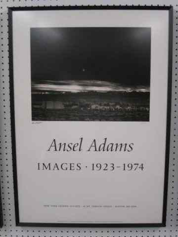 Appraisal: Ansel Adams Autographed Poster ''Moonrise Hernandez New Mexico'' of ''