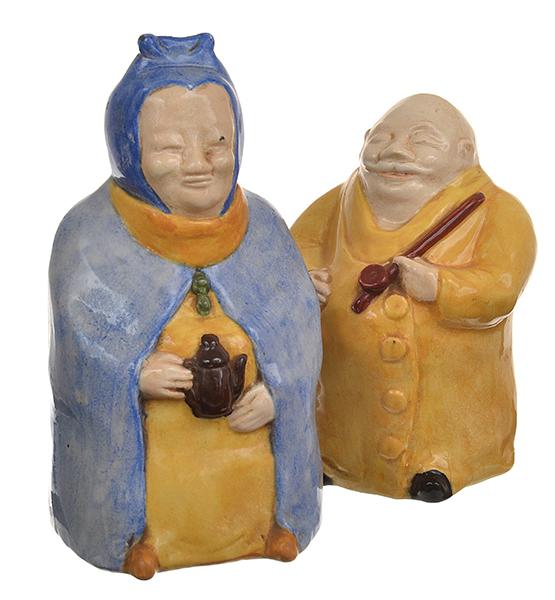 Appraisal: MEL-ROSE WARE ACT C - PAIR OF GOOD NIGHT FIGURATIVE