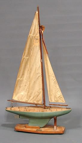 Appraisal: Single mast keel to top of mast with ribons Detroit