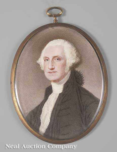 Appraisal: After Gilbert Stuart American - George Washington early-to-mid th c