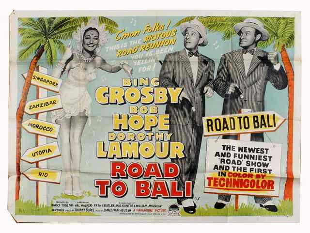 Appraisal: ROAD TO BALI Paramount comedy starring Bing Crosby and Bob