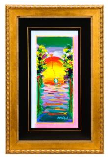 Appraisal: Peter Max A Better World Acrylic Signed Peter Max German