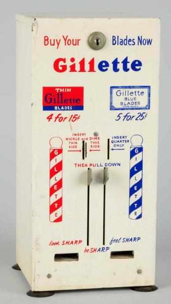 Appraisal: Gillette Blades Dispenser Includes key and displays very well with