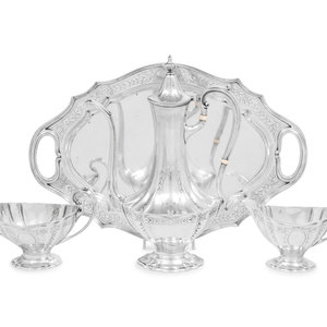 Appraisal: An American Silver Four-Piece Coffee Service Reed and Barton Taunton