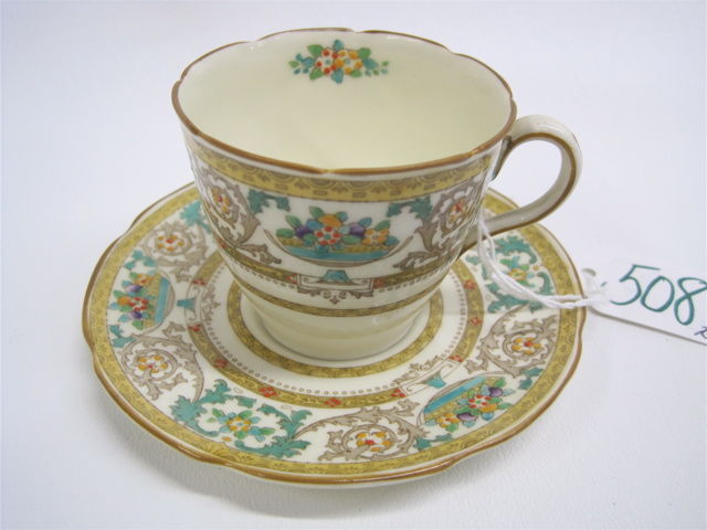 Appraisal: ROYAL DOULTON DEMITASSE SET in The Killarney pattern includes demitasse