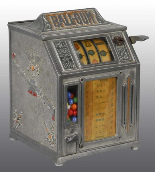 Appraisal: Gum Ball - Cent Trade Stimulator Description Daval Working Includes