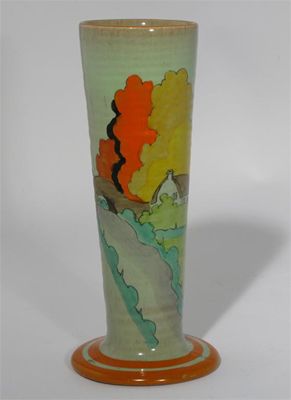 Appraisal: Lorna' a Clarice Cliff vase probably a sample painted in