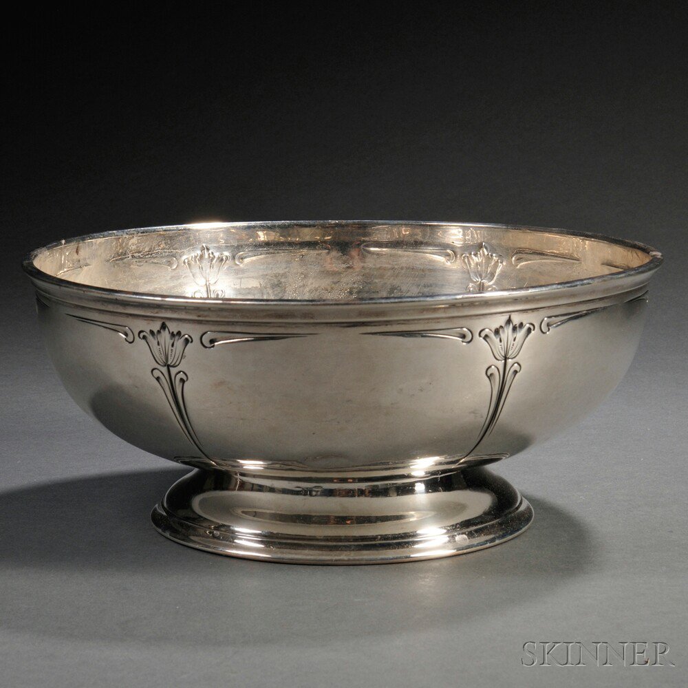 Appraisal: American Sterling Silver Footed Center Bowl Boston Massachusetts early th