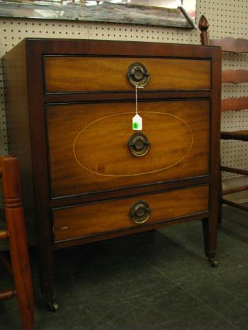 Appraisal: Kittinger Commode with two drawers and one hinged door inlaid