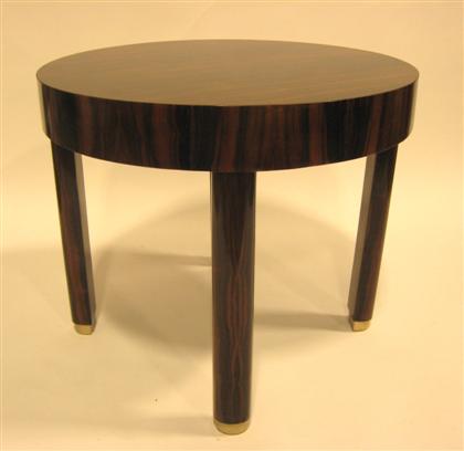 Appraisal: Art Deco style rosewood center table th century H x