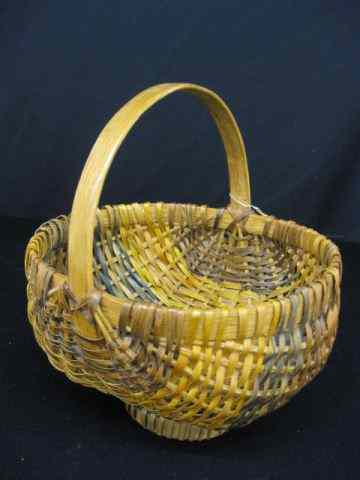 Appraisal: Cherokee Indian Basket dyed split oak '' x ''