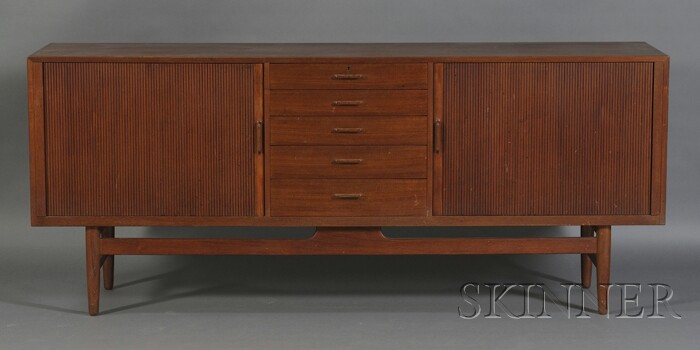 Appraisal: Erik Worts Sideboard Teak Henrik Worts Joinery Denmark Five center