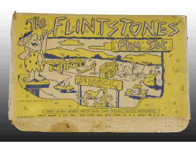 Appraisal: Marx Flintstones Toy Play Set with Original Box Description Dated