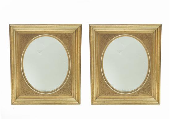 Appraisal: PAIR OF GILDED FRAMES Probably American nd half- th century