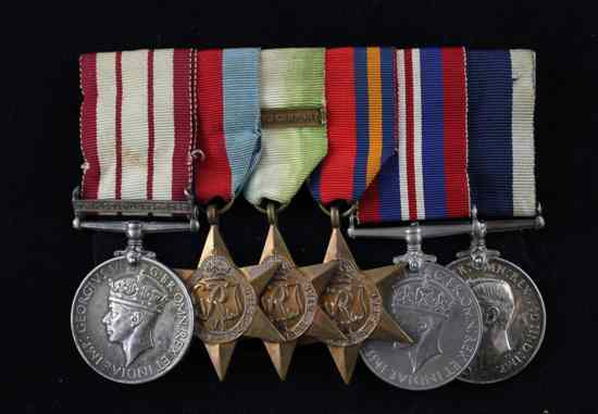 Appraisal: A Naval General Service medal group to R J Lowman