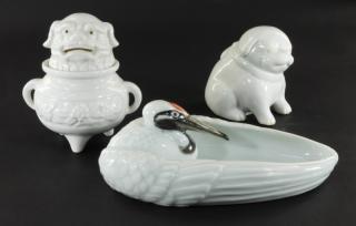 Appraisal: Japanese Porcelain Figural Animal Articles JAPAN TH CENTURY A group