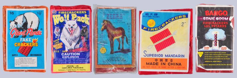 Appraisal: Lot Of Firecracker Packs Lot includes a Superior Mandarin pack