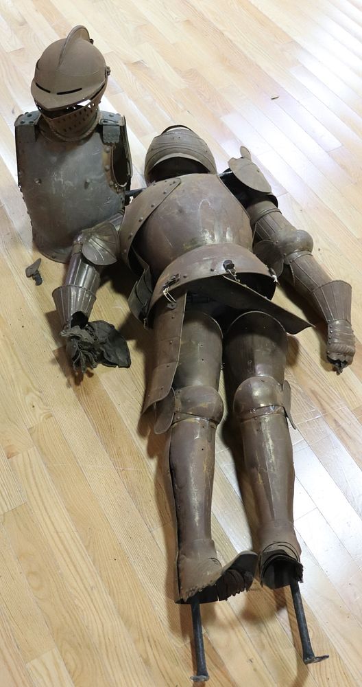 Appraisal: Antique Suit Of Armour On Stand From a Riverside CT