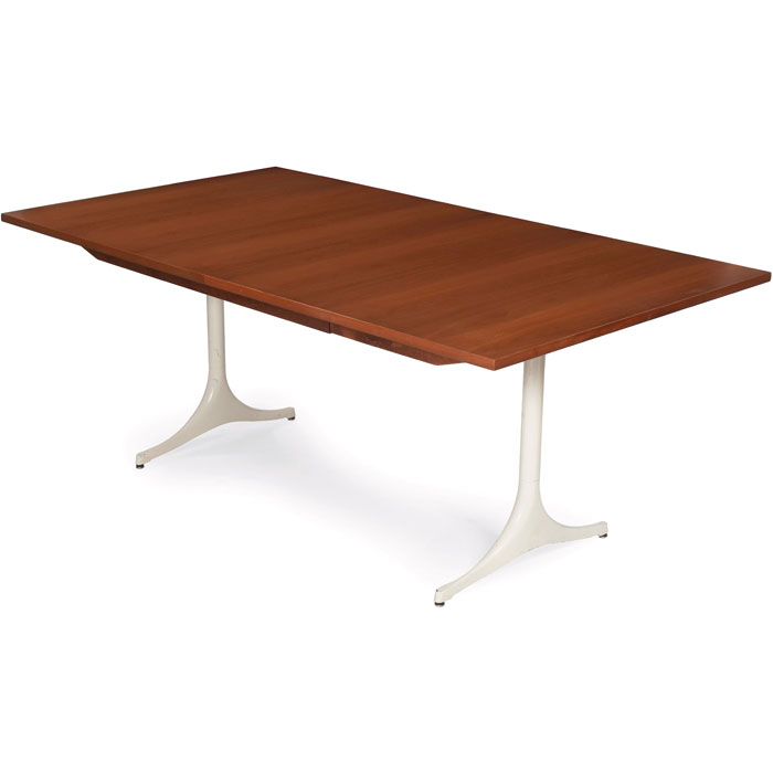 Appraisal: George Nelson Pedestal dining table by Herman Miller s rectangular