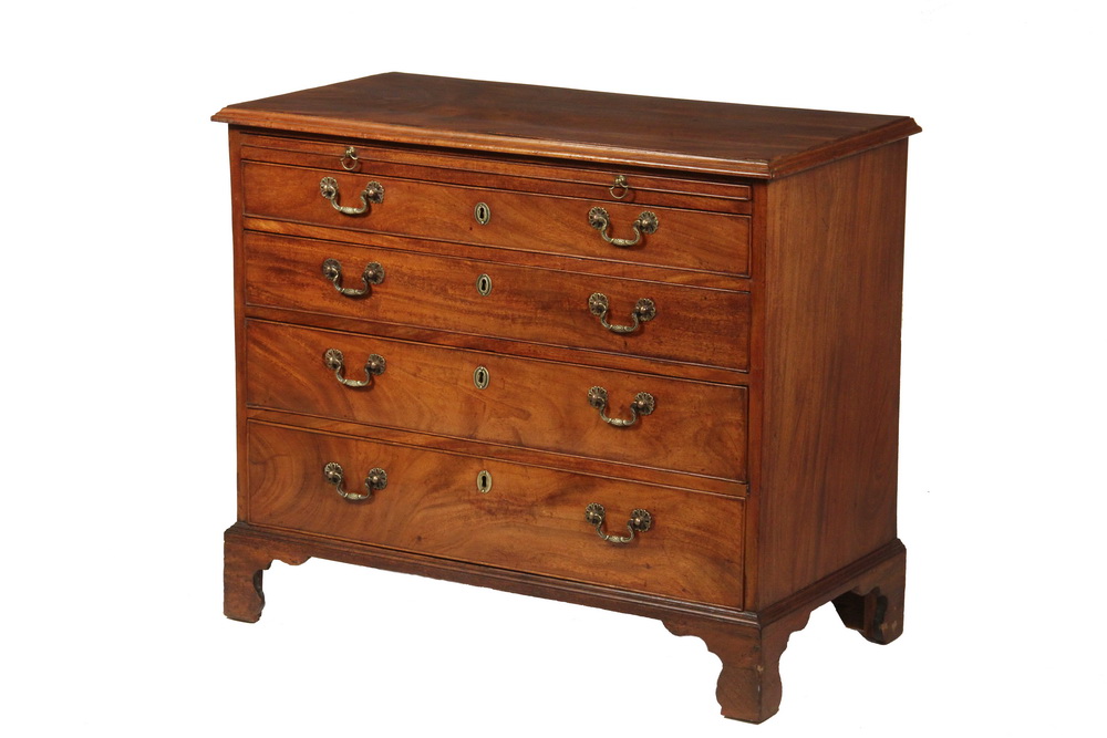 Appraisal: ENGLISH BACHELOR'S CHEST - Diminutive Chippendale Chest second half th