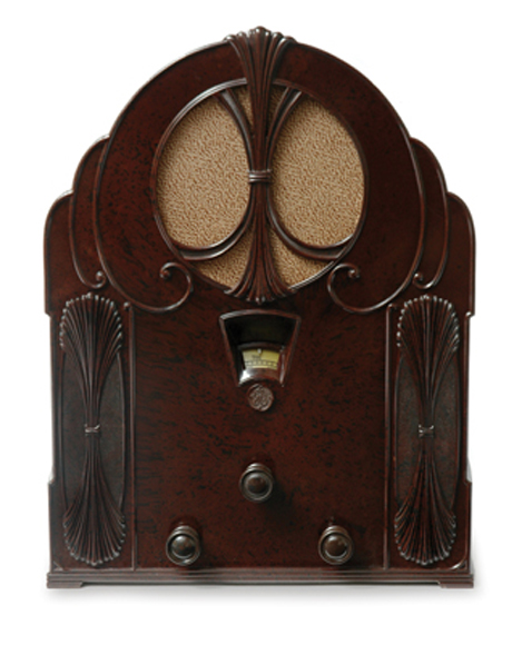 Appraisal: General Electric C circa arched brown and black mottled case