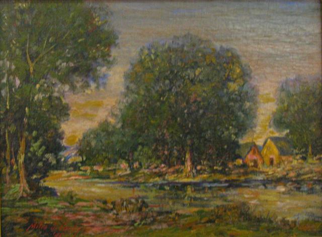 Appraisal: Miles Jefferson Early - IL TX x oil on board