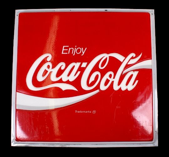 Appraisal: Original Coca-Cola Lighted Advertising Sign Panel This is an original