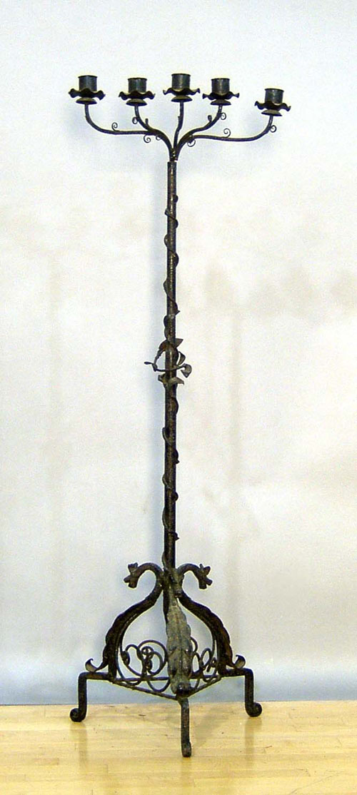 Appraisal: Iron torchiere early th c h