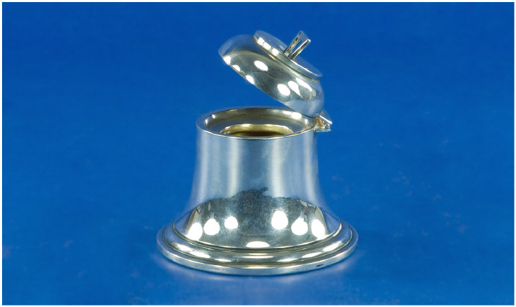 Appraisal: Silver Capstan Inkwell hallmark London inches in height