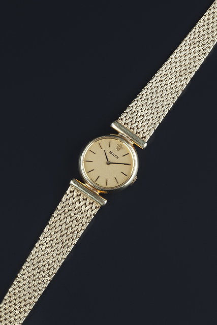 Appraisal: A lady's ct gold bracelet watch by Rolex the circular