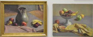 Appraisal: Four oil on canvas of fruit all signed Ruth Stone