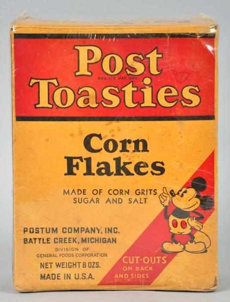 Appraisal: Post Toasties Walt Disney Mickey Mouse Cereal Box Description Dated