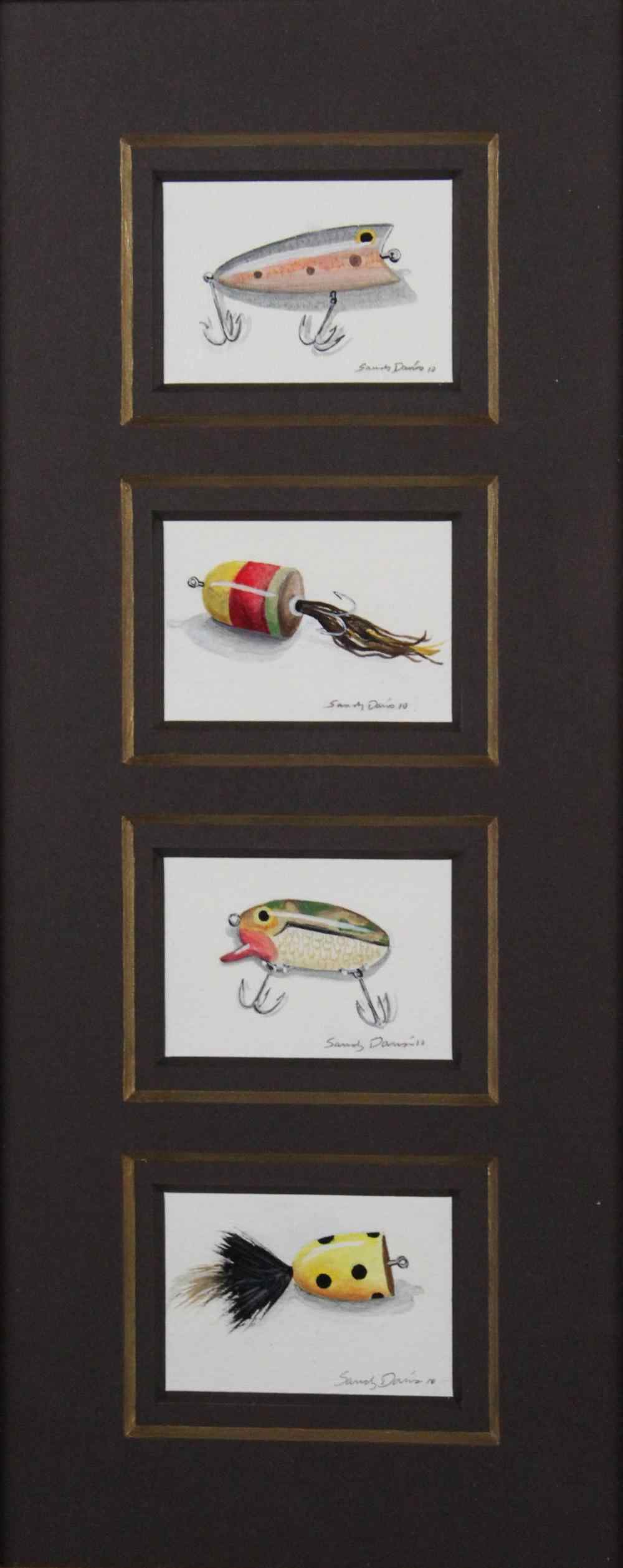 Appraisal: SANDY DANUS AMERICAN TH ST CENTURY FISHING LURES Mixed media