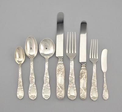 Appraisal: A Partial Set of Sterling Silver Flatware by Tiffany in