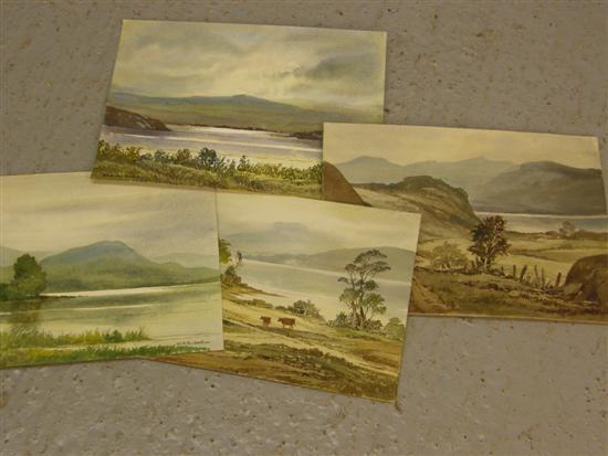 Appraisal: Keith Burtonshaw four watercolours of the Lake District Two of