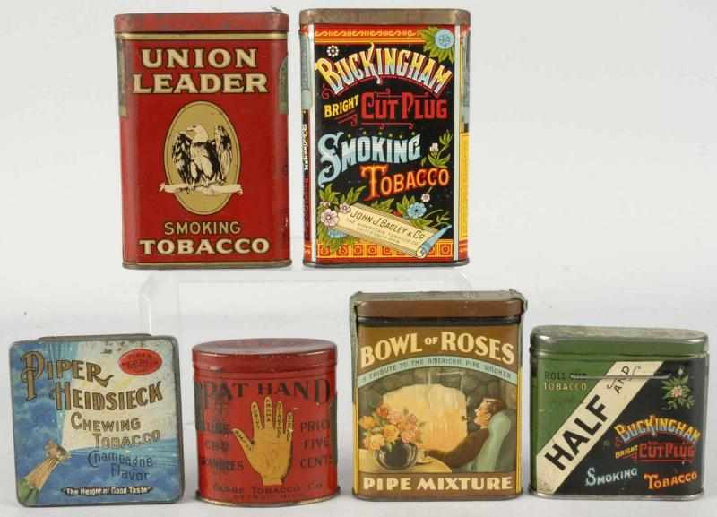 Appraisal: Lot of Early Tobacco Tins Condition Very Good - Excellent