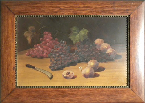 Appraisal: Clarence Braley American - oil on board still life signed