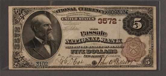 Appraisal: United States National Bank Note Second Charter brown back signed