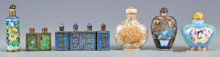 Appraisal: Chinese Snuff Bottles Metal st item Chinese enameled gilt metal