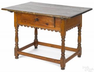 Appraisal: Pennsylvania pine tavern table th c '' h '' w