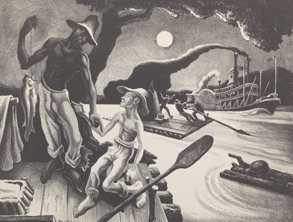 Appraisal: THOMAS HART BENTON AMERICAN - x paper size x image