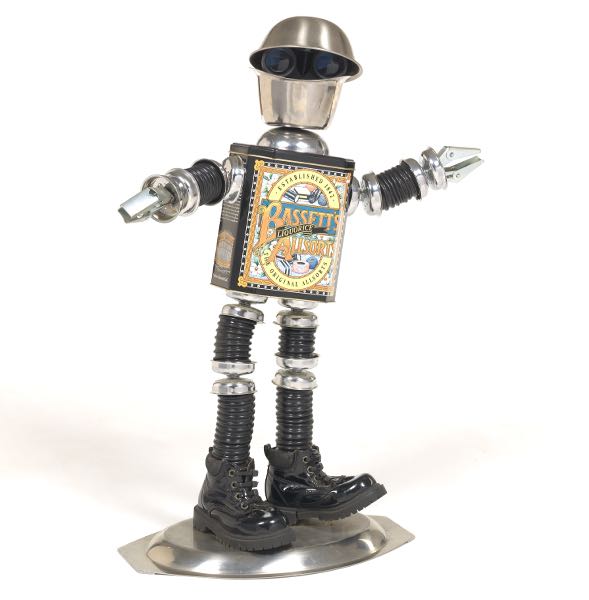 Appraisal: DON L JONES AMERICAN CONTEMPORARY x Found object free-standing robot