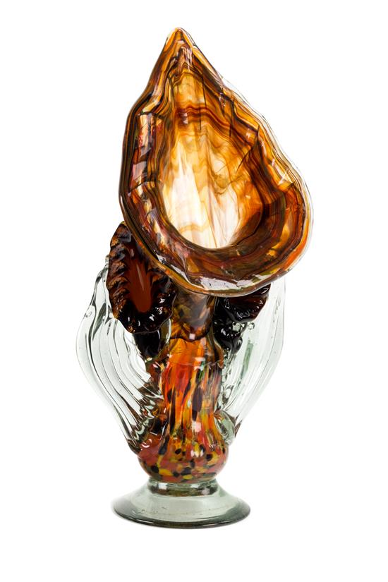 Appraisal: Sale Lot A Murano Glass Jack-in-Pulpit Vase th century -