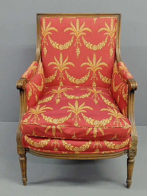 Appraisal: French Louis XVI style armchair h x w x d