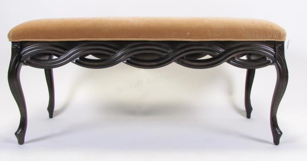 Appraisal: An upholstered bed bench neoclassical style by Duralee Fine Furniture