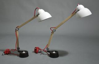 Appraisal: Pair of Modern Lamps James Irvine Pair of Modern design