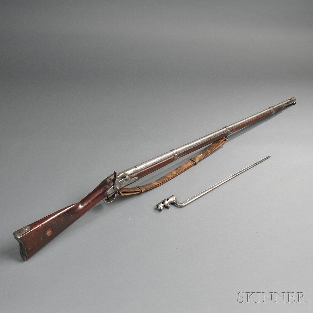 Appraisal: Model Springfield Rifle-musket with Sling and Bayonet c walnut stock