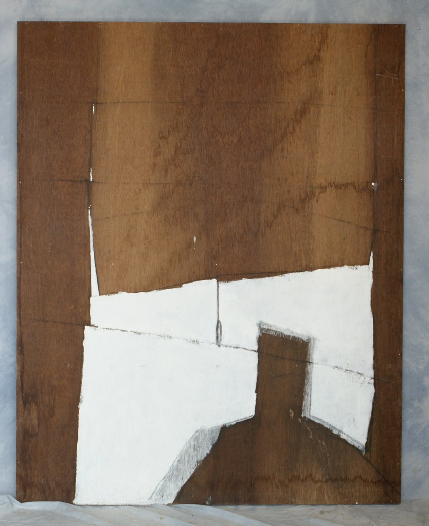 Appraisal: Tom Bostelle American PA - mixed media on lauan Wooden