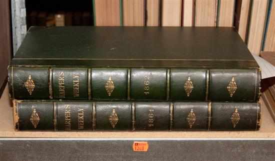 Appraisal: Civil War Two bound vols of Harper's Weekly for and